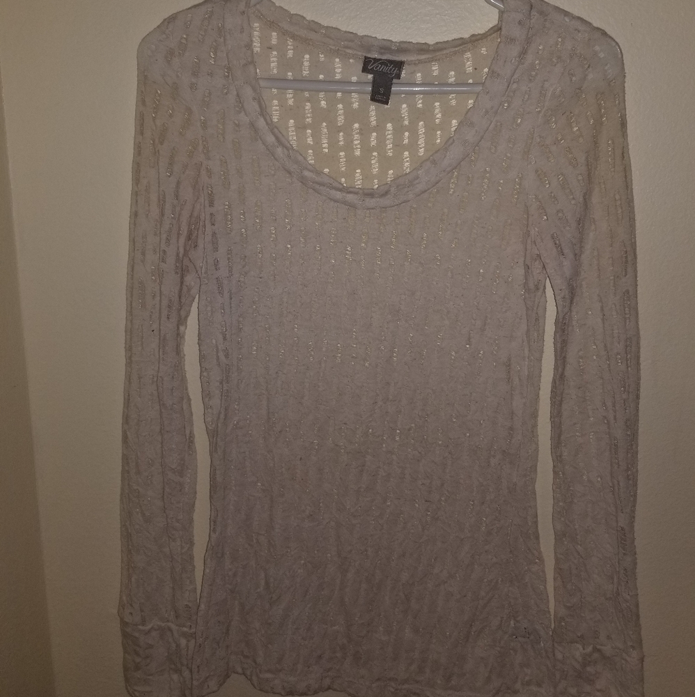 Long White Sleeve Top